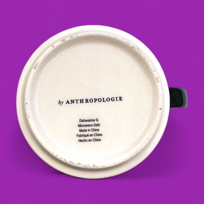 Anthropologie Bonjour mug – mosaic tile print replacement mug