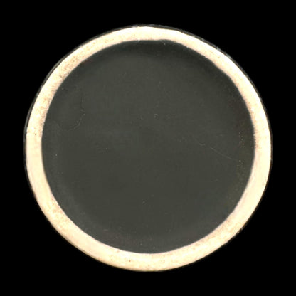 Mid-century Brutalist Vase – Black Ceramic with White Speckles, 1960s MCM