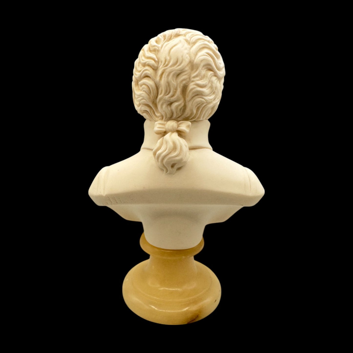 Mozart Stone Bust with Alabaster Base Replacement