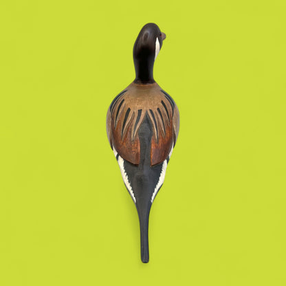 Vintage Pintail Duck Decoy – Hand Carved & Painted, Signed 1982