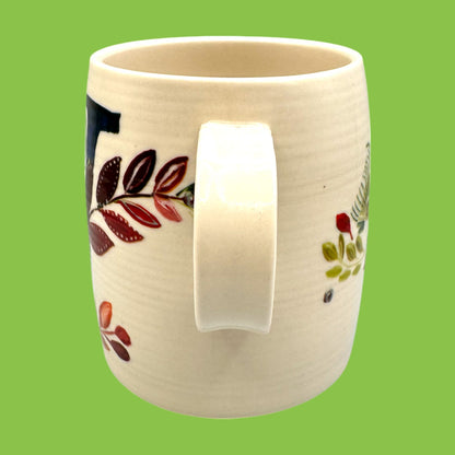 Anthropologie Floral Monogram Mug with Initial W by Starla M.