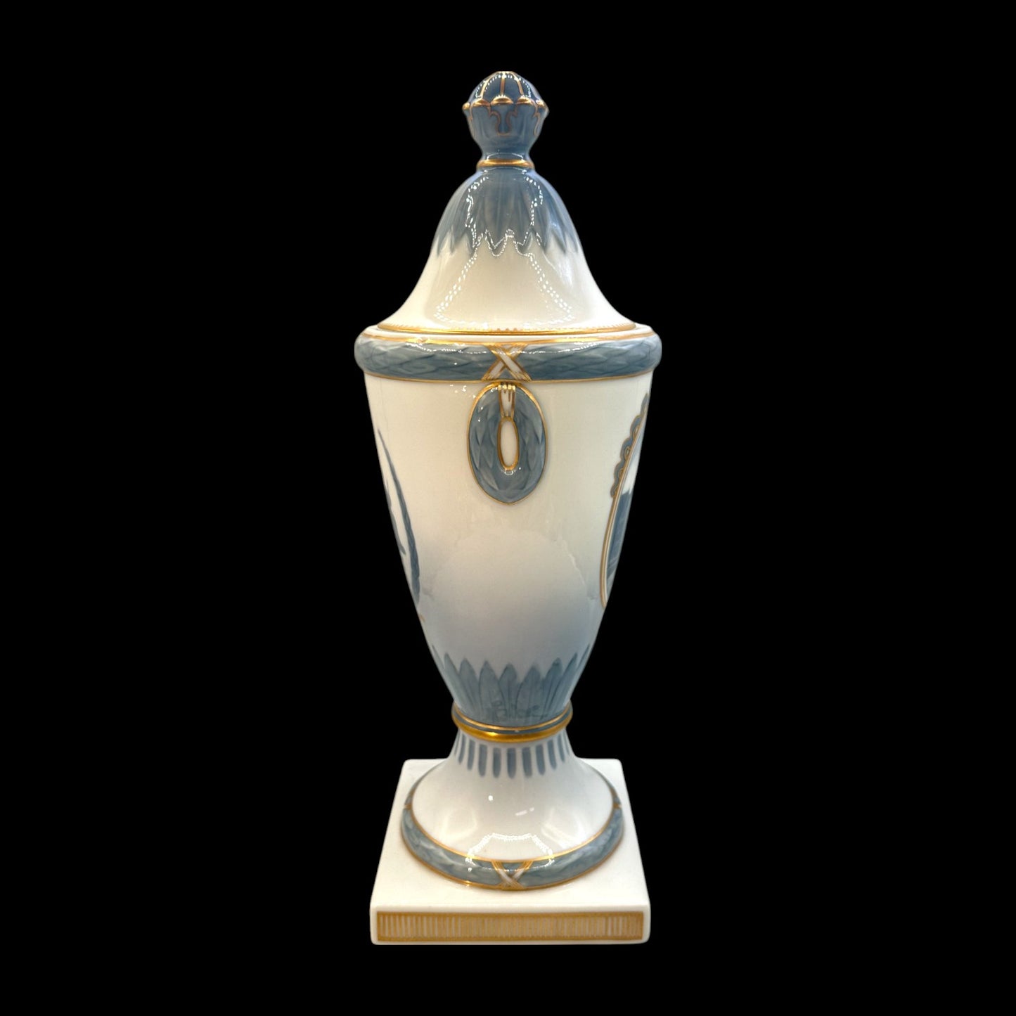 Antique Royal Copenhagen Trophy Vase 1798-1923 with Lid & Ornamental Design
