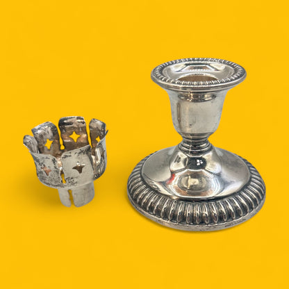 Vintage Birks Sterling Silver Hurricane Candleholder