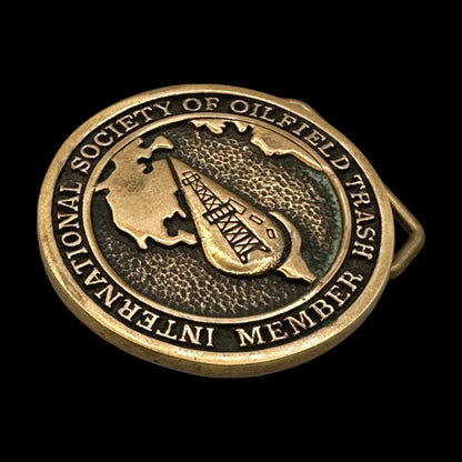 Vintage Oilfield Trash Brass Belt Buckle – BTS USA Member Edition