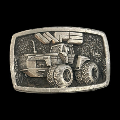 Vintage Cast Aluminum Relieft Tractor Belt Buckle for Farming Enthusiasts #1397