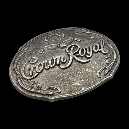 Vintage Crown Whiskey Royal Belt Buckle