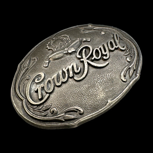 Vintage Crown Whiskey Royal Belt Buckle