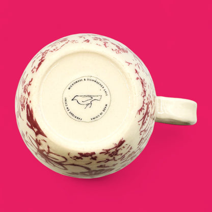 Anthropologie Initial J Monogram J mug – floral print ceramic replacement mug