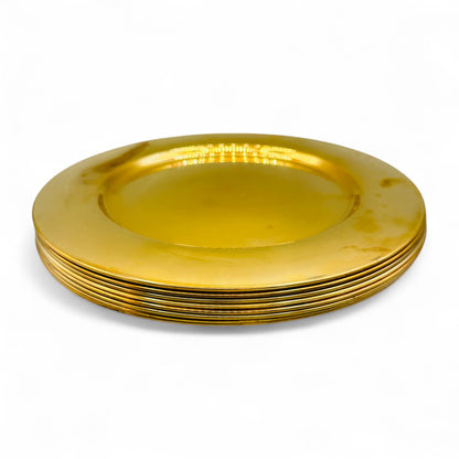 Vintage 8 Inch Solid Brass Charger Plate