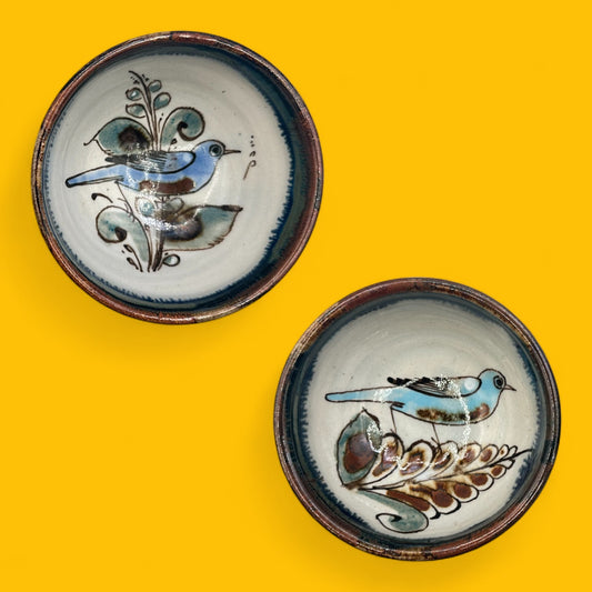 Handmade Ken Edwards Mexican Pottery Bowls – Tonala, Mexico