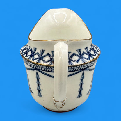 Vintage Royal Crown Derby Large Creamer with Blue Bells & Gold Trim