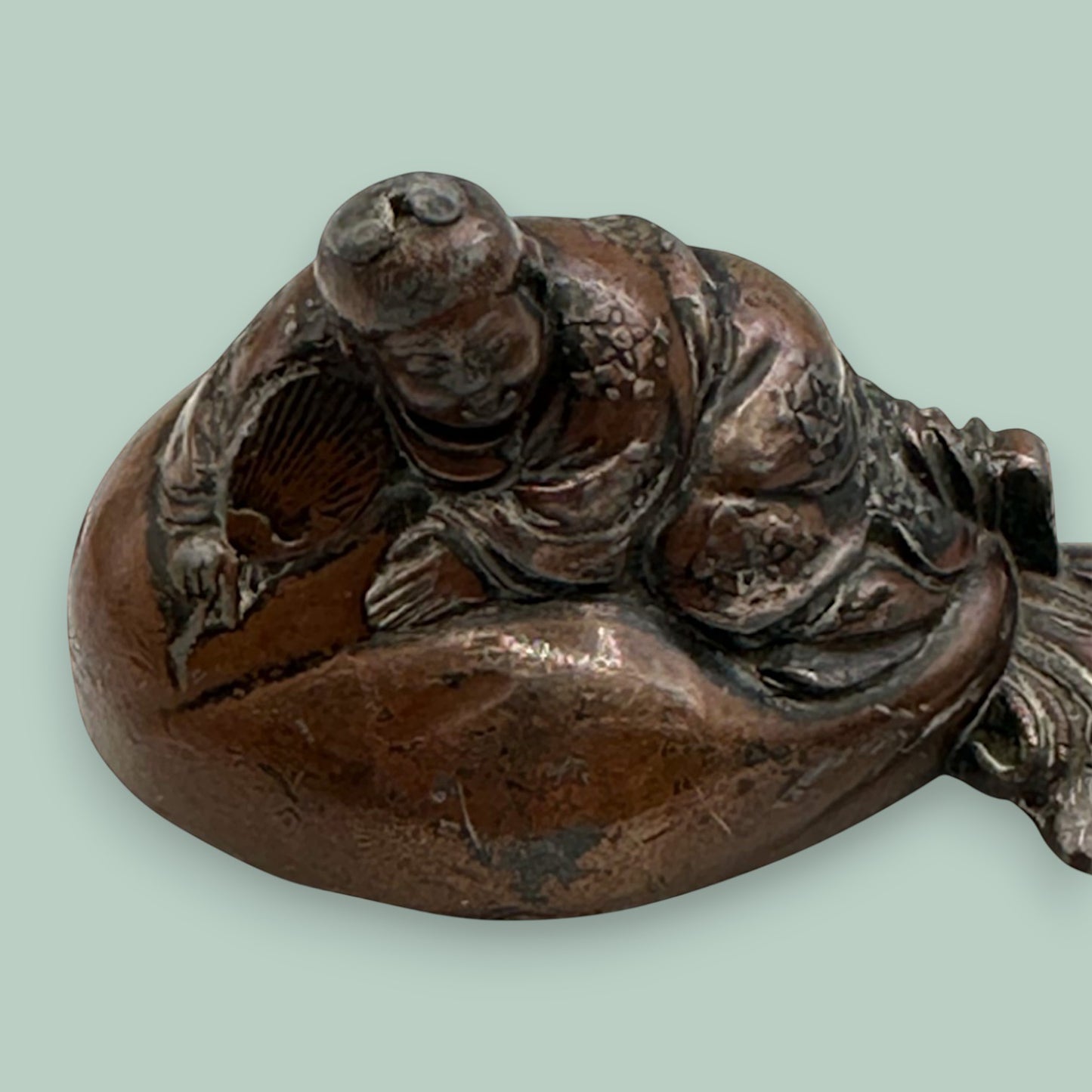 A Japanese Edo Period Bizen Figure of Hotei Mid 1850's