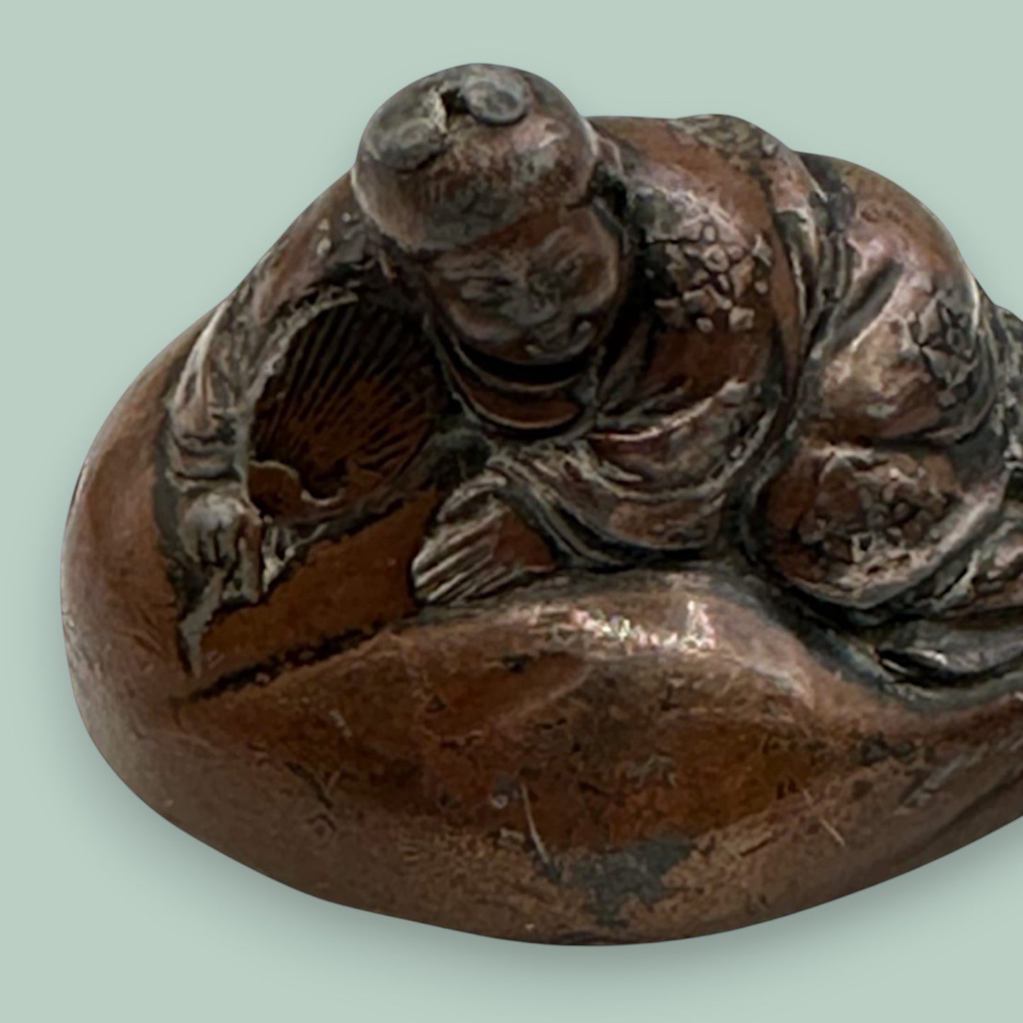 A Japanese Edo Period Bizen Figure of Hotei Mid 1850's