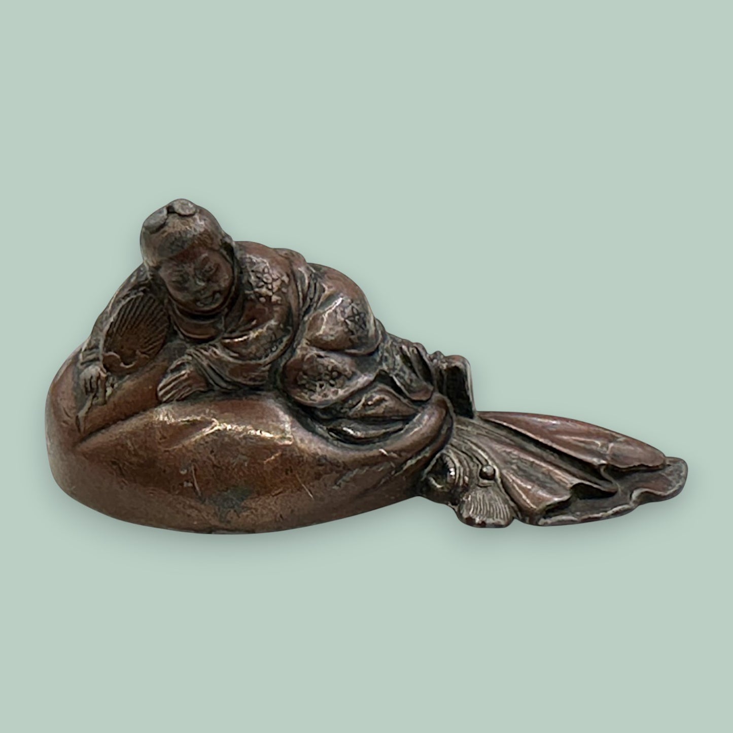 A Japanese Edo Period Bizen Figure of Hotei Mid 1850's