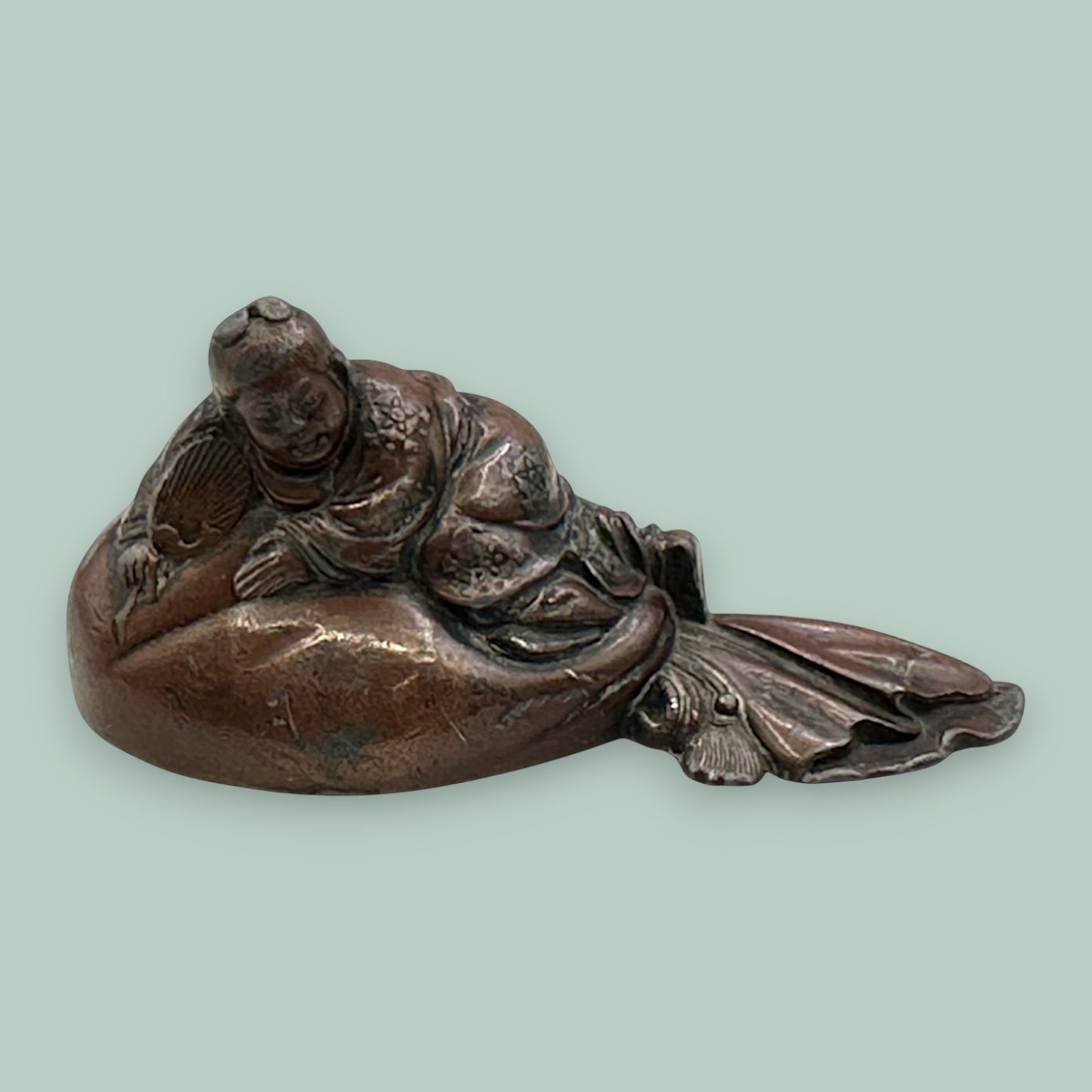 A Japanese Edo Period Bizen Figure of Hotei Mid 1850's