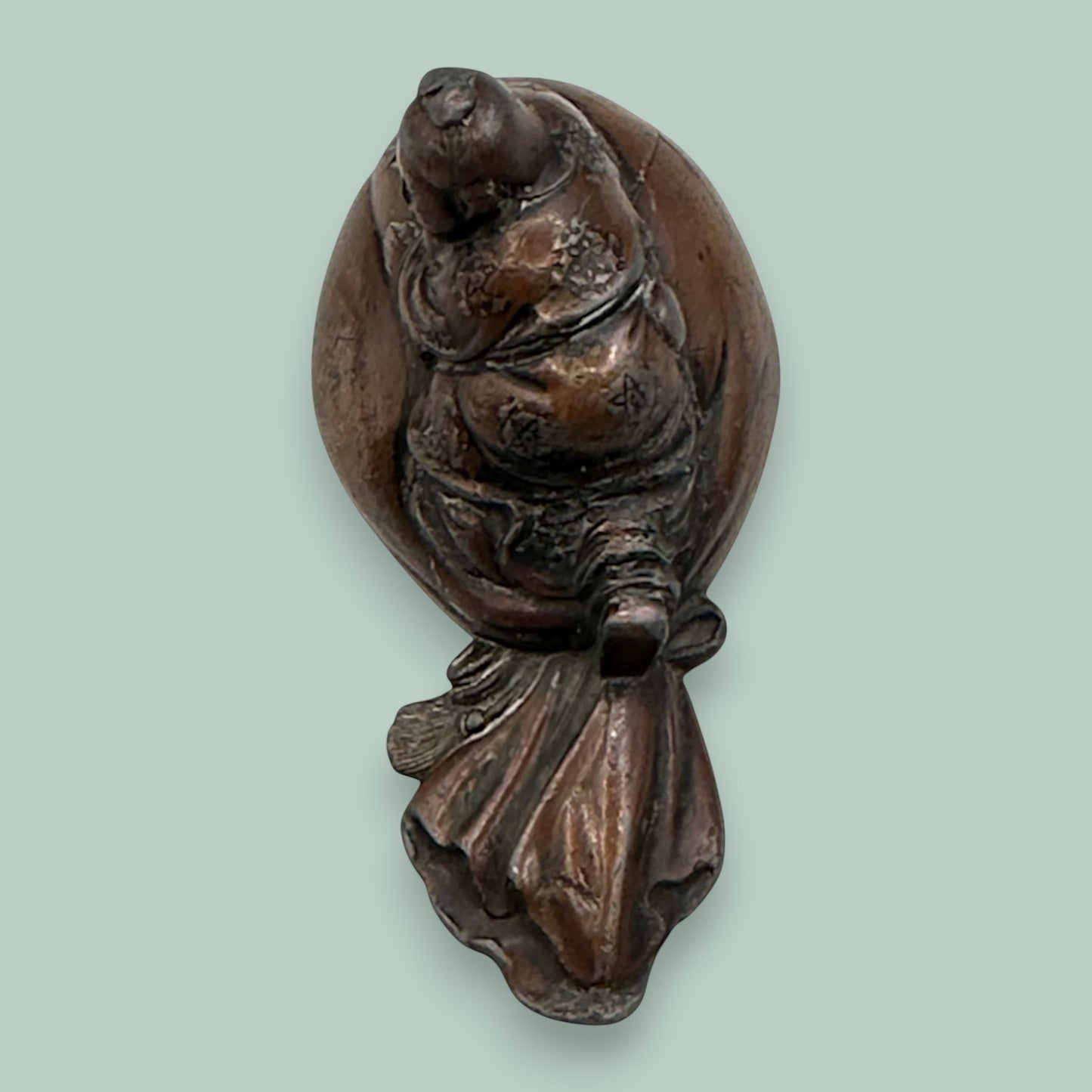 A Japanese Edo Period Bizen Figure of Hotei Mid 1850's