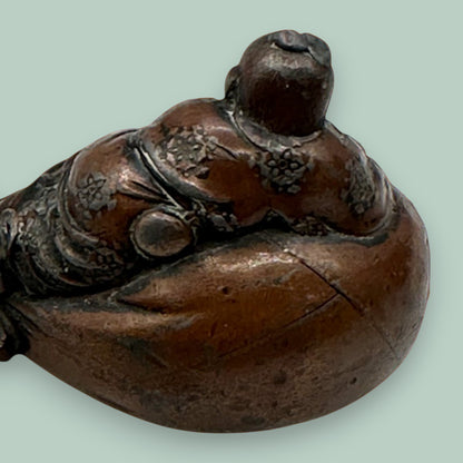 A Japanese Edo Period Bizen Figure of Hotei Mid 1850's