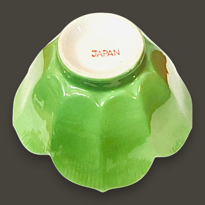 Vintage Japanese Lotus Rice Bowls Set of 6