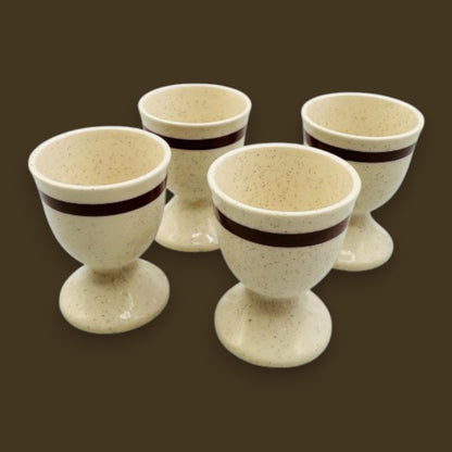 Vintage Japanese Mid-Century Egg Cups Set of 4