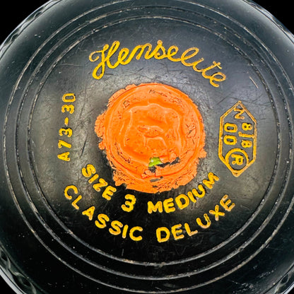Vintage Henselite Lawn Bowls – Classic Deluxe Size 3 Medium