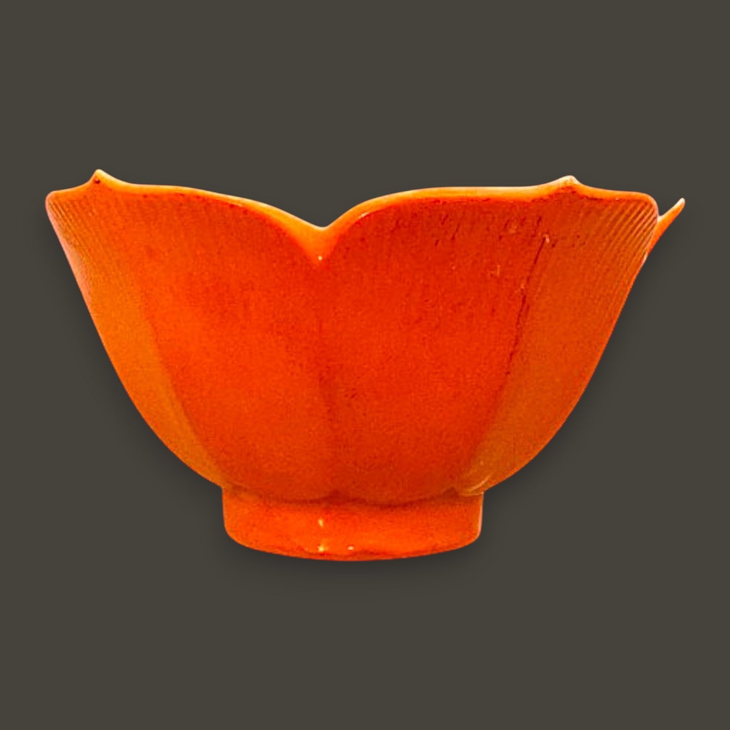 Vintage Japanese Lotus Rice Bowls Set of 6