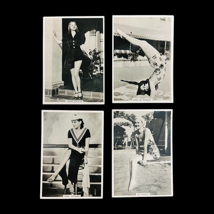 Set of 4 Modern Beauties Cigarette Cards 1938 Ardath BAT