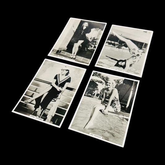 Set of 4 Modern Beauties Cigarette Cards 1938 Ardath BAT