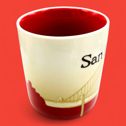Starbucks San Francisco Global Icon Red 2008 Collector Series Replacement Mug – 16 fl oz / 473 ml