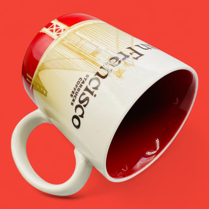 Starbucks San Francisco Global Icon Red 2008 Collector Series Replacement Mug – 16 fl oz / 473 ml