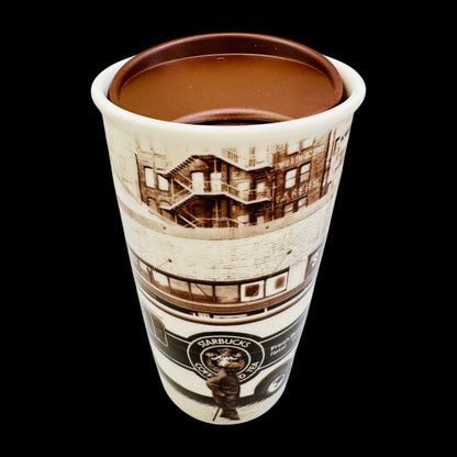 Starbucks 2016 Brown Sepia Delivery Truck Travel Mug 10 fl oz / 296 ml Replacement Mug