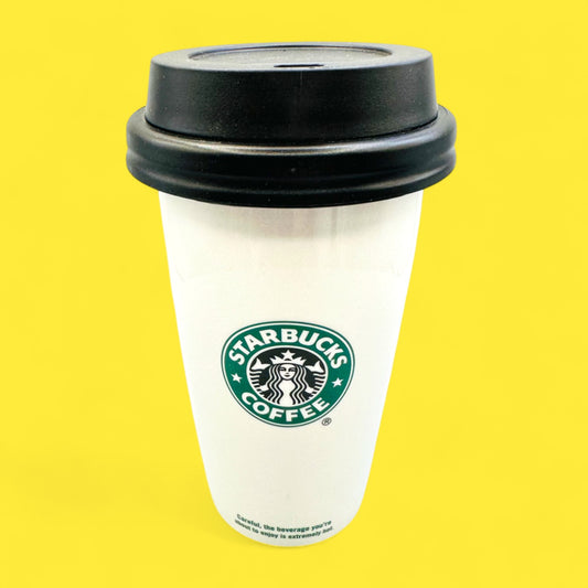 Vintage Starbucks Ceramic Travel Mug 2009 – Old Logo Replacement Tumbler
