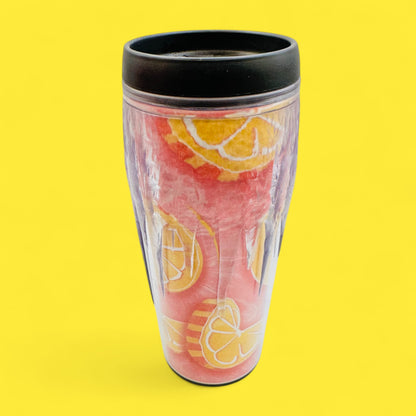 Vintage Starbucks Barista Summer Travel Tumbler 2002 – Rare Orange Pink Replacement Mug