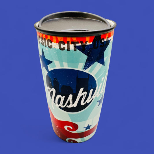 Starbucks 2016 Nashville Music City Ceramic Travel Tumbler