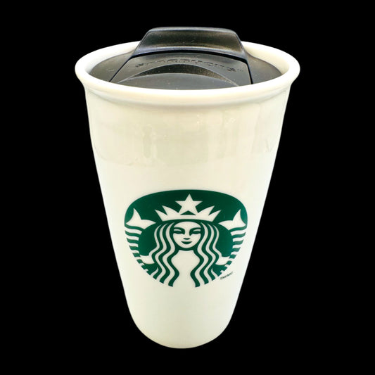 Starbucks 2011 Green Siren Logo Ceramic Travel Tumbler