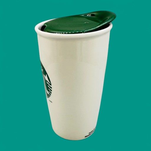 Starbucks Travel Tumbler with Ceramic Lid – 2014 Collectible Mug 12 fl oz