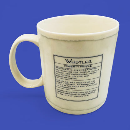 2008 Starbucks Whistler Architect Series Coffee Mug - Beige/Blue, 18 oz