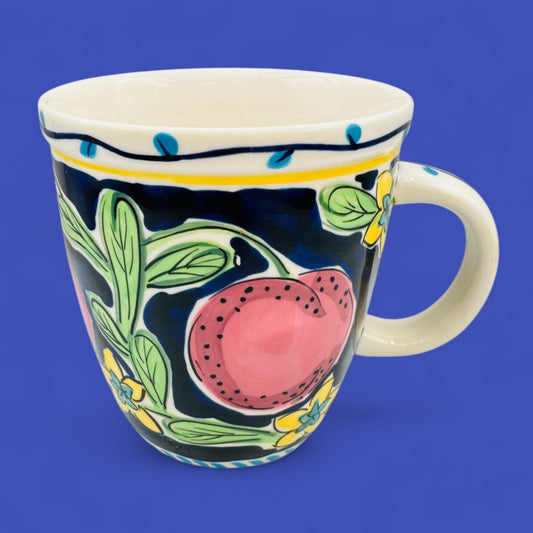 RARE Starbucks Barista Cherries Coffee Mug 2002 Vintage Cup – Cherry Colorful – Replacement Mug