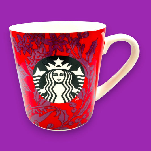 Starbucks Red Holly Seasonal Replacement Mug 2017 Collectible Ceramic Cup