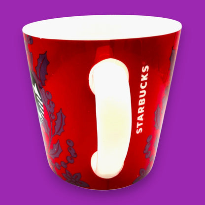 Starbucks Red Holly Seasonal Replacement Mug 2017 Collectible Ceramic Cup