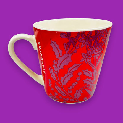 Starbucks Red Holly Seasonal Replacement Mug 2017 Collectible Ceramic Cup