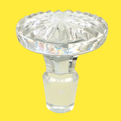 Vintage Stuart Crystal Whiskey Decanter – Mid-Century Round Barware