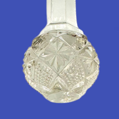 Pair of Victorian Cut Crystal Knife Rests – Star of David Pattern