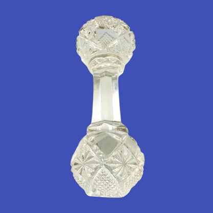 Pair of Victorian Cut Crystal Knife Rests – Star of David Pattern