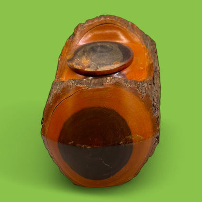 Vintage Mulga Wood Inkwell – Australian Crown Mulga