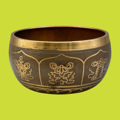 Brass Tibetan Buddhist Singing Bowl – Meditation & Healing 4.25" Replacement Bowl