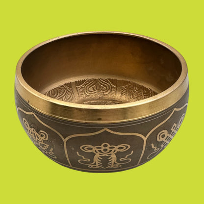 Brass Tibetan Buddhist Singing Bowl – Meditation & Healing 4.25" Replacement Bowl