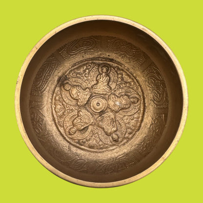 Brass Tibetan Buddhist Singing Bowl – Meditation & Healing 4.25" Replacement Bowl