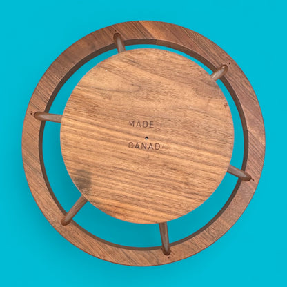 Vintage Teak and Glass Salad Bowl – 1960s Canadian MCM