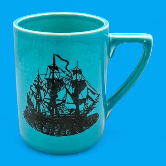 Vintage 1960's Portmeirion Pottery Sailing Ship Replacement Mug – Made in England