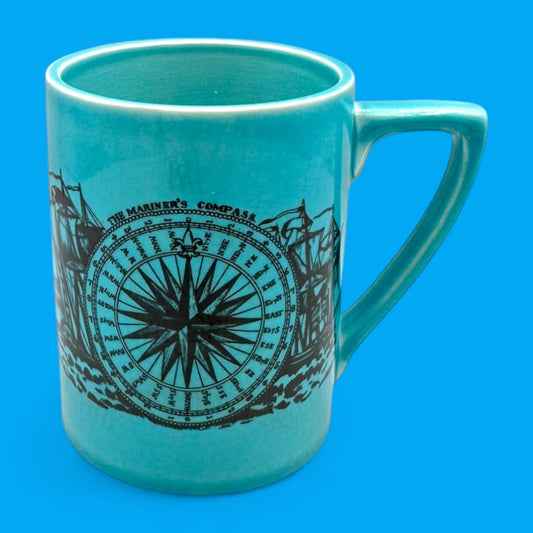 Portmeirion Pottery Nautical Mariners Compass Replacement Mug - Vintage 1960s